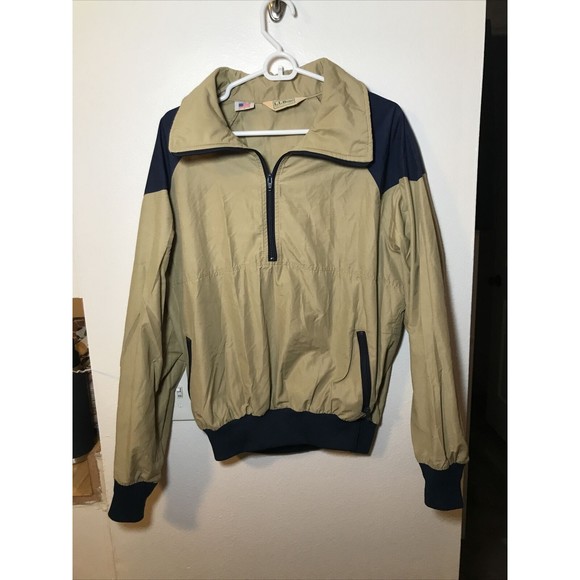 Veste Bomber Vintage LL Bean – Bleu, Doublure Polaire, Made In USA – Taille L/XL